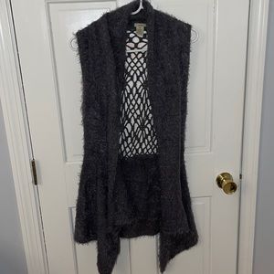 Grey vest cardigan